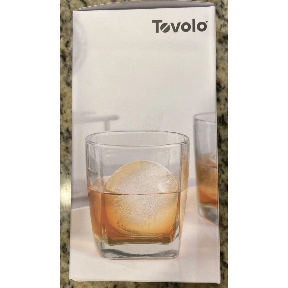 Tovolo Round Sphere Ice Molds, Stackable, Slow Melting, Set of 2, New In Box